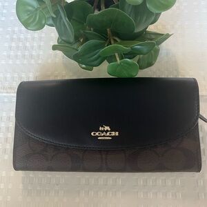 Coach Black and Brown Wallet